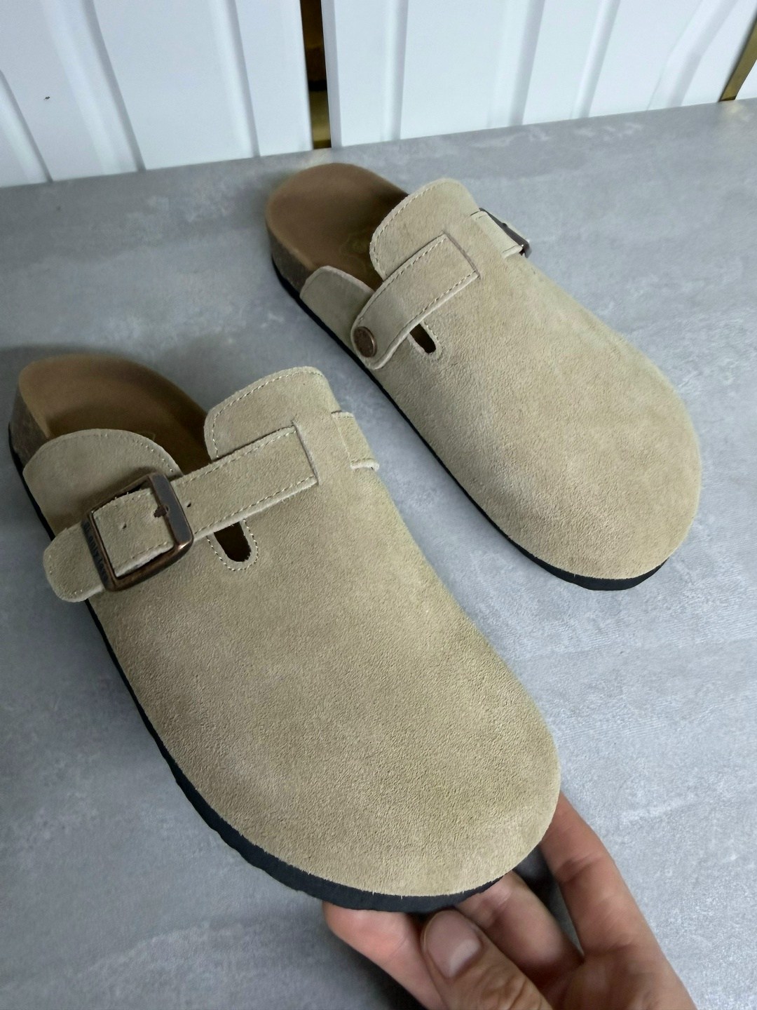 шлепанцы замшевые,сабо биркеншток,сабо замшевые,,тапочки birkenstock