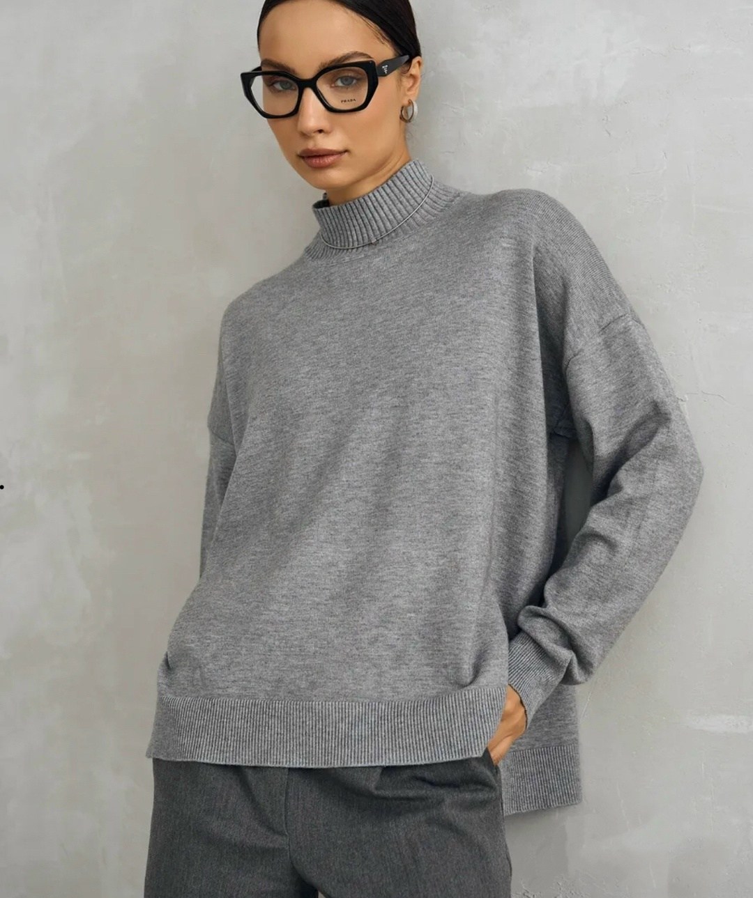 свитер оверсайз джемпер,базовый шерстяной свитер trends brands,джемпер oversize,джемпер бежевый,объёмный джемпер оверсайз бежевый