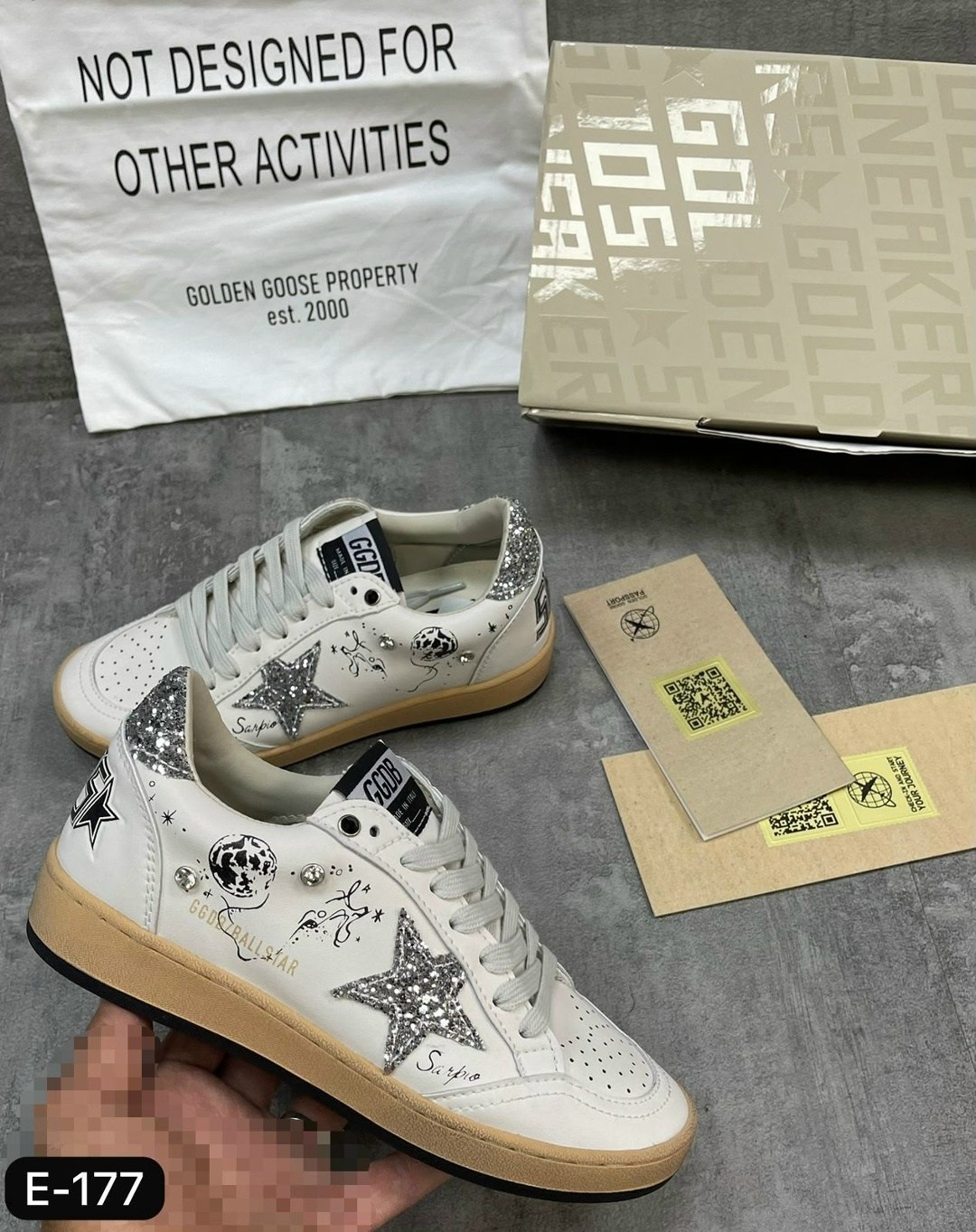 кроссовки golden goose,кеды golden goose,,кроссовки golden goose wmns ball star белый,golden goose deluxe brand белые кожаные кеды