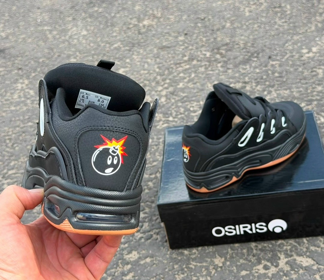osiris d3 2001 black,osiris d3 2001 skate shoes black/gum,кроссовки d3 2001 osiris цвет black gum,кроссовки osiris,osiris d3 2001 black gum