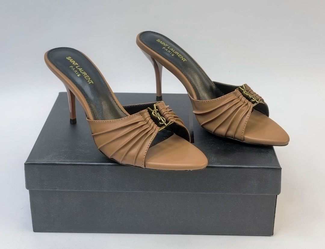 босоножки yves saint laurent,,босоножки жен,босоножки saint laurent,кожаные мюли