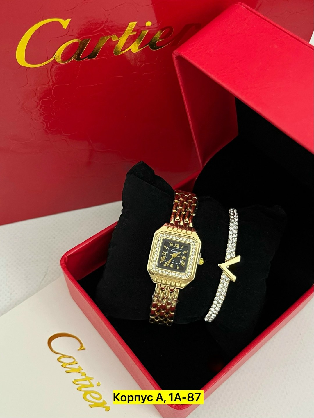 часы наручные с браслетами,женские наручные часы cartier,cartier часы женские наручные с браслетом,подарочный набор женский часы картье с браслетами в коробке,часы наручные cartier