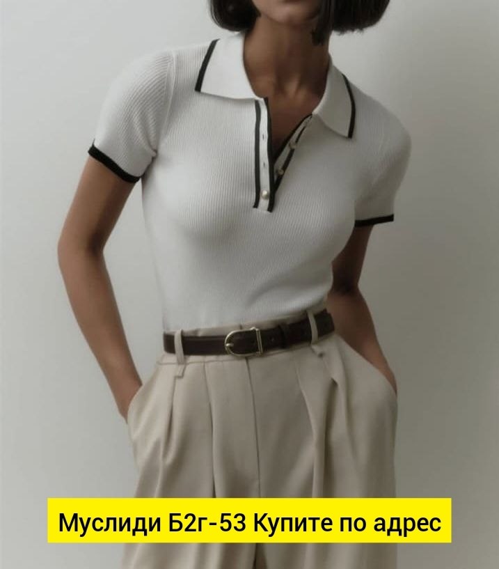 женский трикотажный пуловер,,поло женская,блузка поло,трикотаж