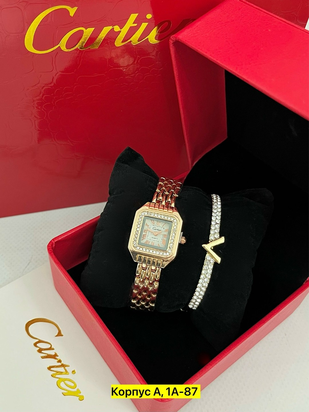 часы наручные с браслетами,женские наручные часы cartier,cartier часы женские наручные с браслетом,подарочный набор женский часы картье с браслетами в коробке,часы наручные cartier