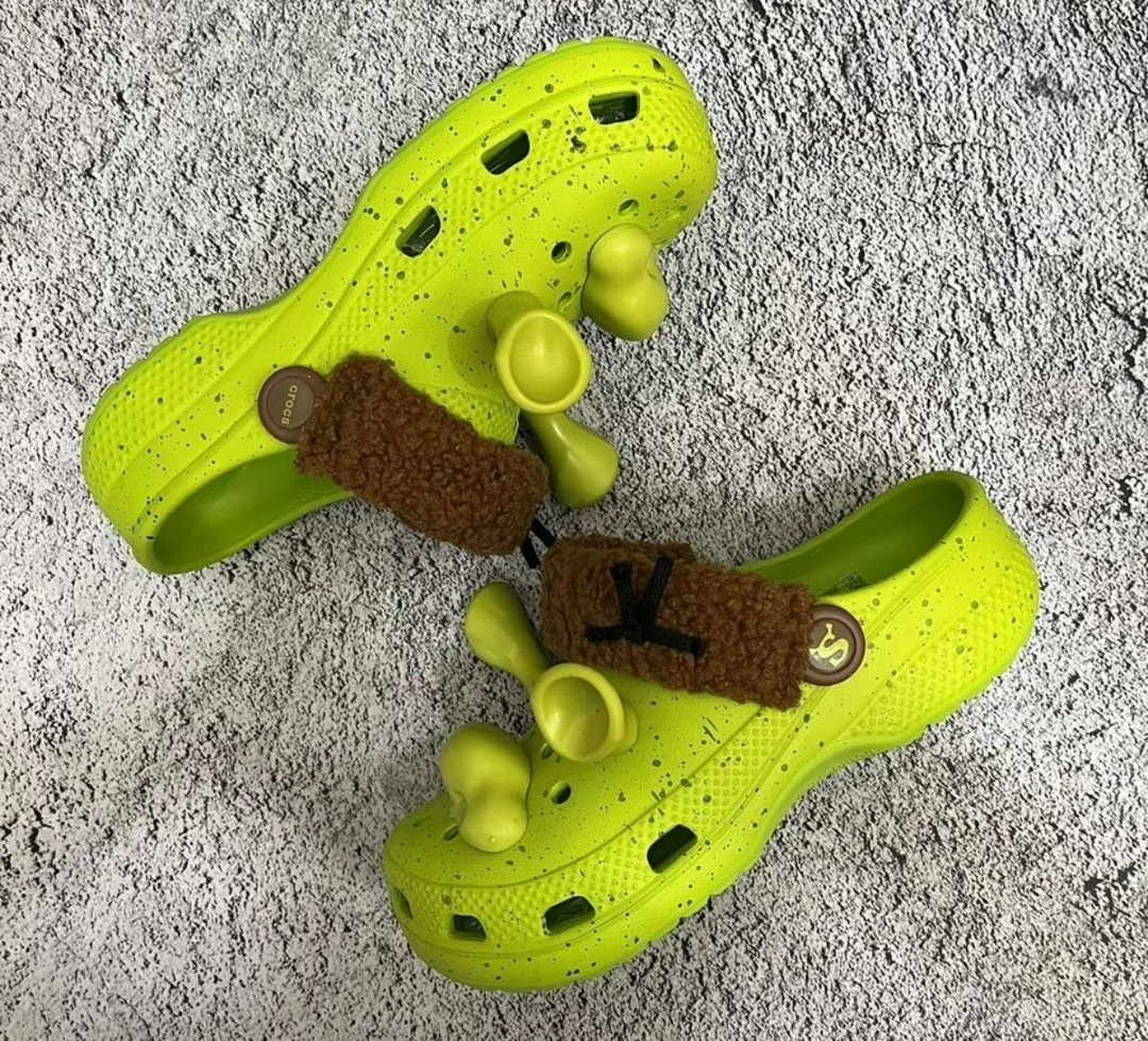 сандалии x dreamworks classic clog 'shrek' crocs, зеленый,crocs classic clog,crocs classic clog dreamworks shrek,x crocs classic clog,клогги для детей crocs classic clog dreamworks shrek зеленый