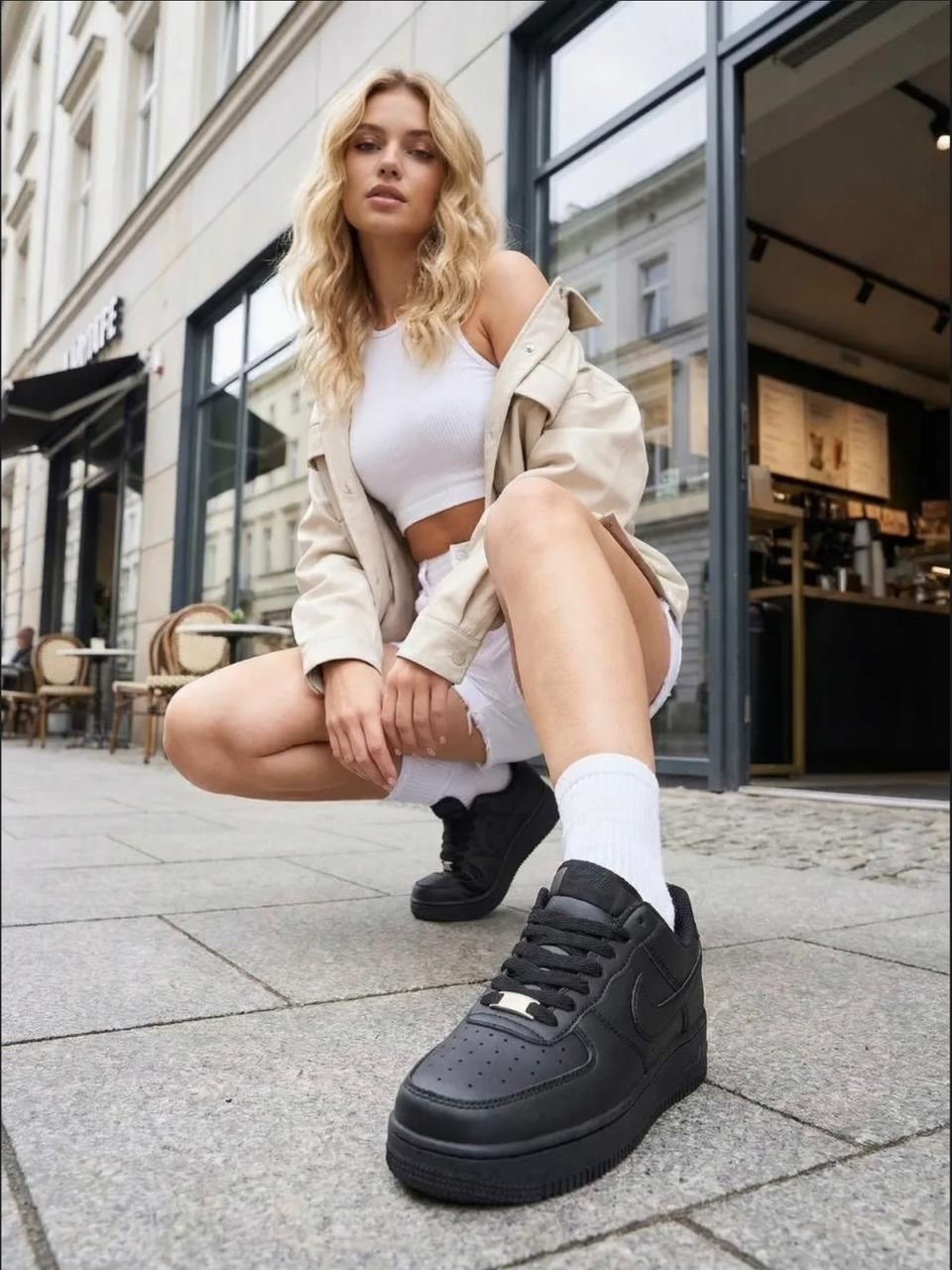 nike air force 1,кросcовки nike air force 1,кроссовки женскиe,air force 1 black, женская