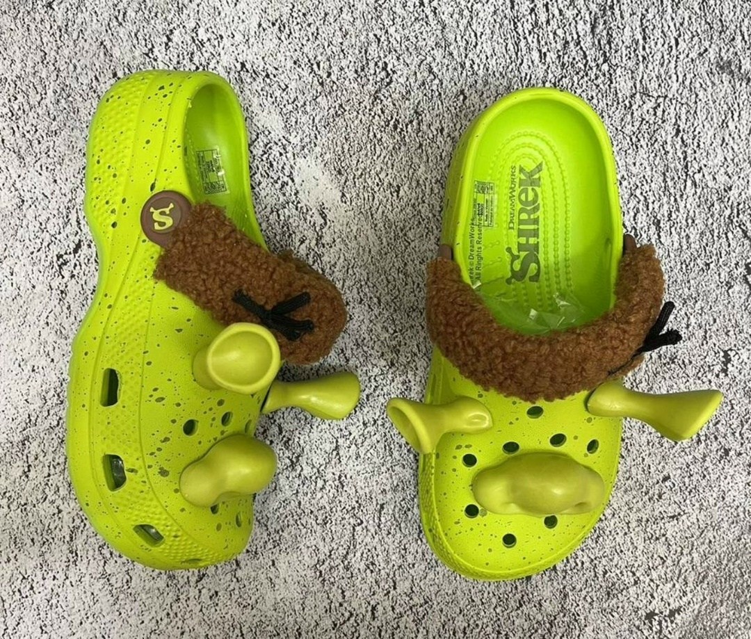 сандалии x dreamworks classic clog 'shrek' crocs, зеленый,crocs classic clog,crocs classic clog dreamworks shrek,x crocs classic clog,клогги для детей crocs classic clog dreamworks shrek зеленый