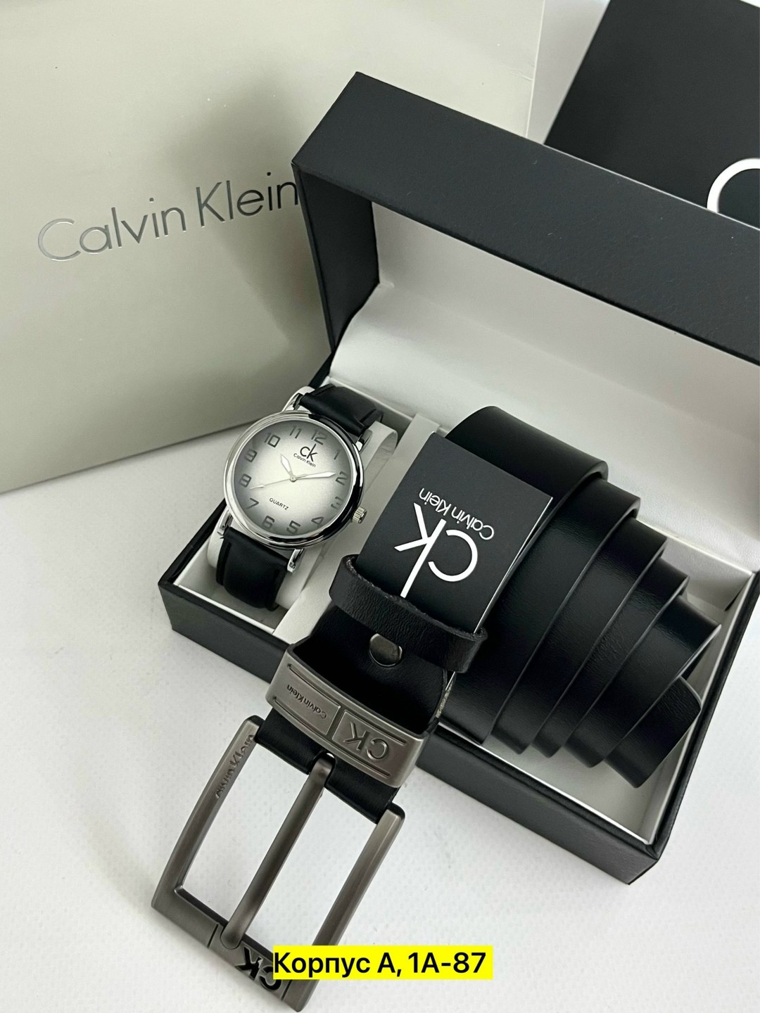 подарочный набор calvin klein,ремень для мужчин кожа,calvin klein набор часы и ремень,calvin klein мужской ремень,часы для мужчин