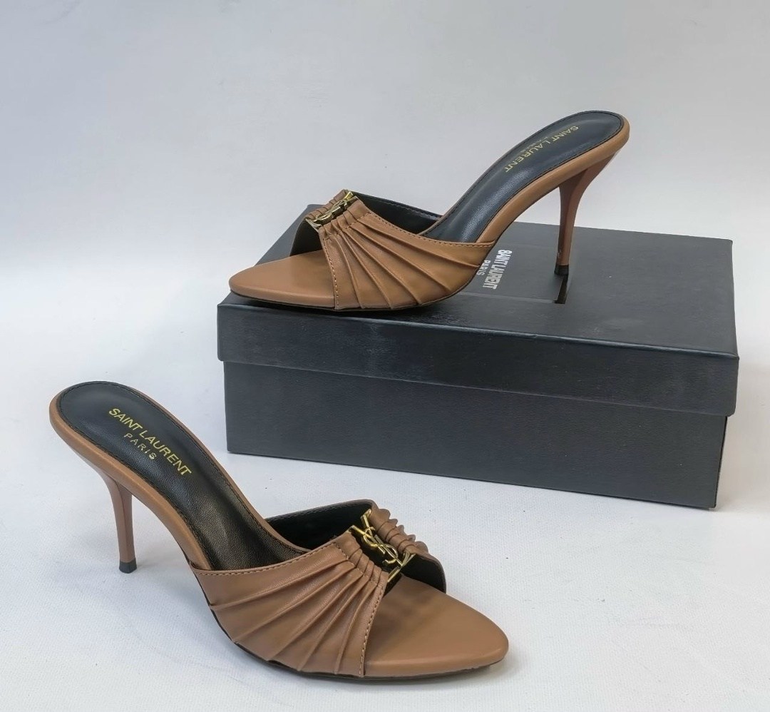 босоножки yves saint laurent,,босоножки жен,босоножки saint laurent,кожаные мюли