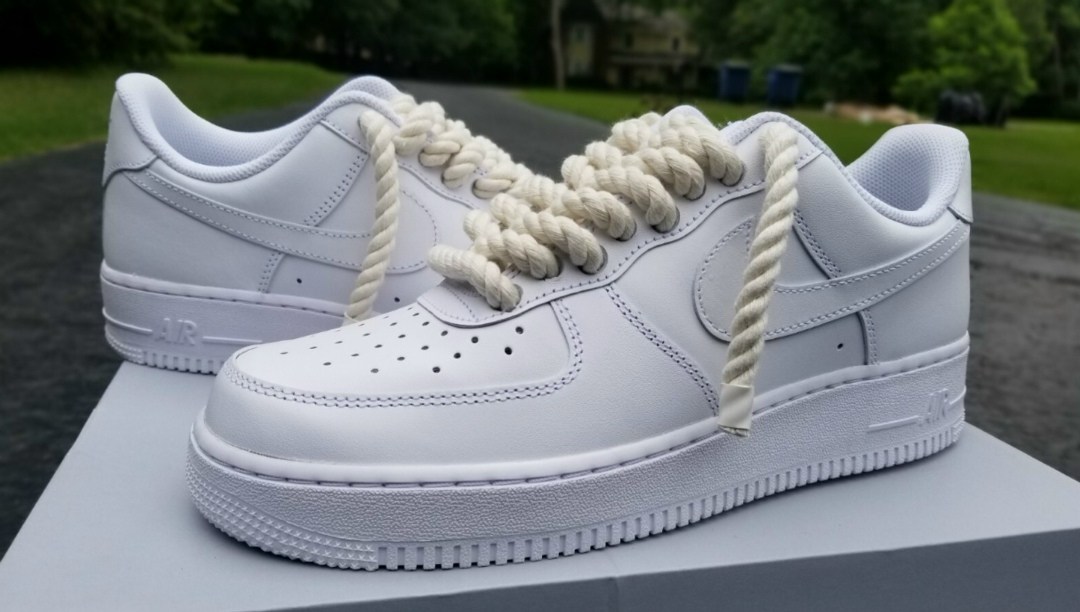 nike air force 1 custom rope lace crep select,nike air force 1 low triple white,nike air force 1 rope,nike air force 1 custom rope lace,air force 1 rope laces