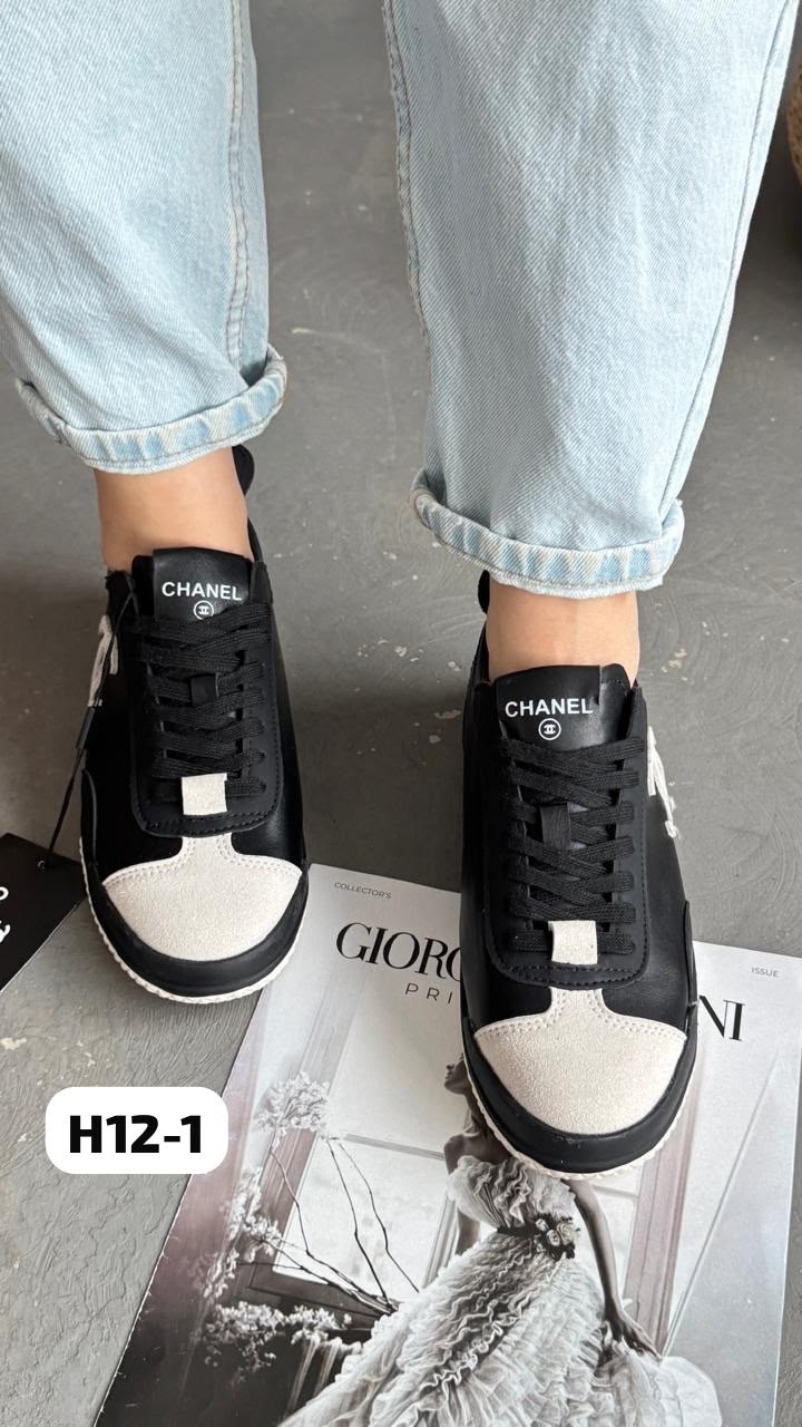 кроссовки chanel,кроссовки женские chanel,кеды chanel,женские кеды chanel,кроссовки женские chanel a115597 чёрные