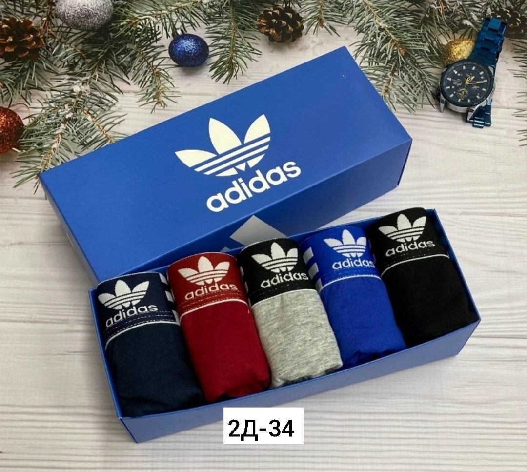 набор трусов адидас мужских,трусы боксеры набор adidas,комплект трусов мужских adidas,трусы боксера набор 5 штук,набор трусов adidas