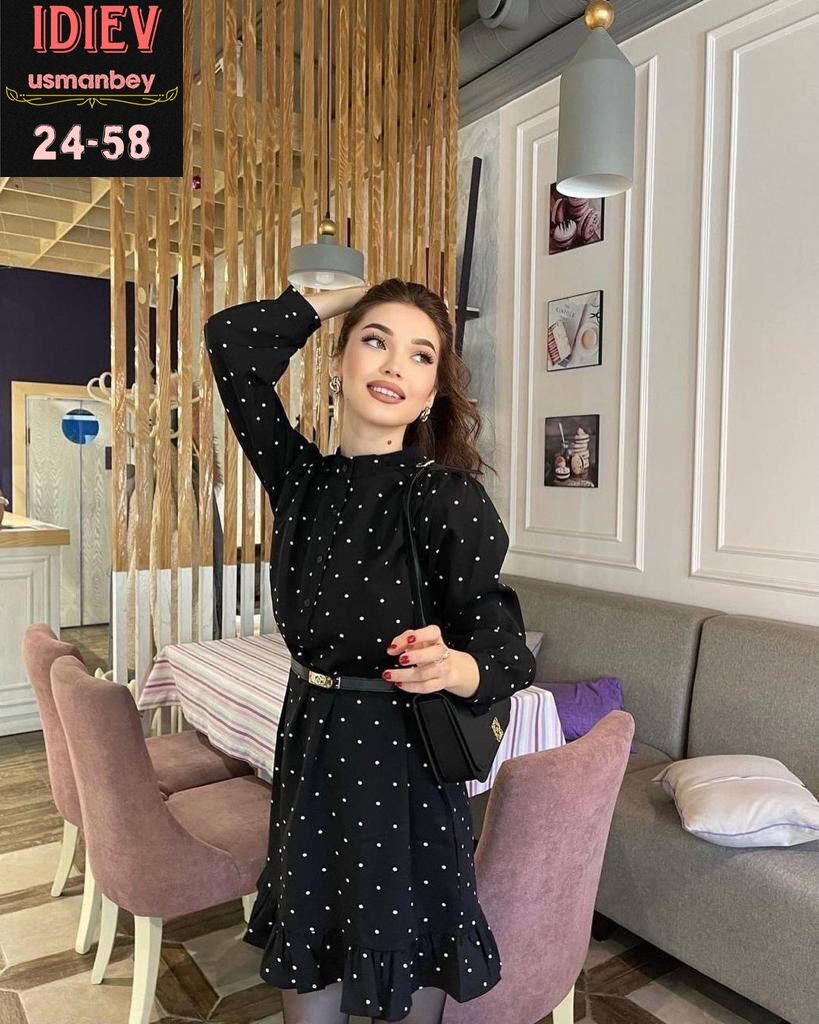 платья женская,платья в горошек,платье,черное платье в горошек,платье стильное