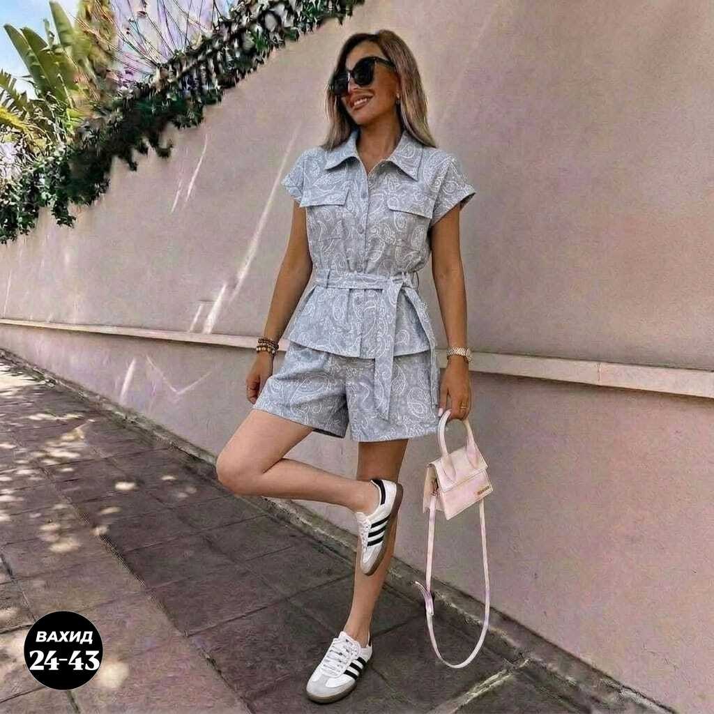 женский костюм с шортами,костюм с шортам,летние костюмы женские,летний женский костюм с шортами