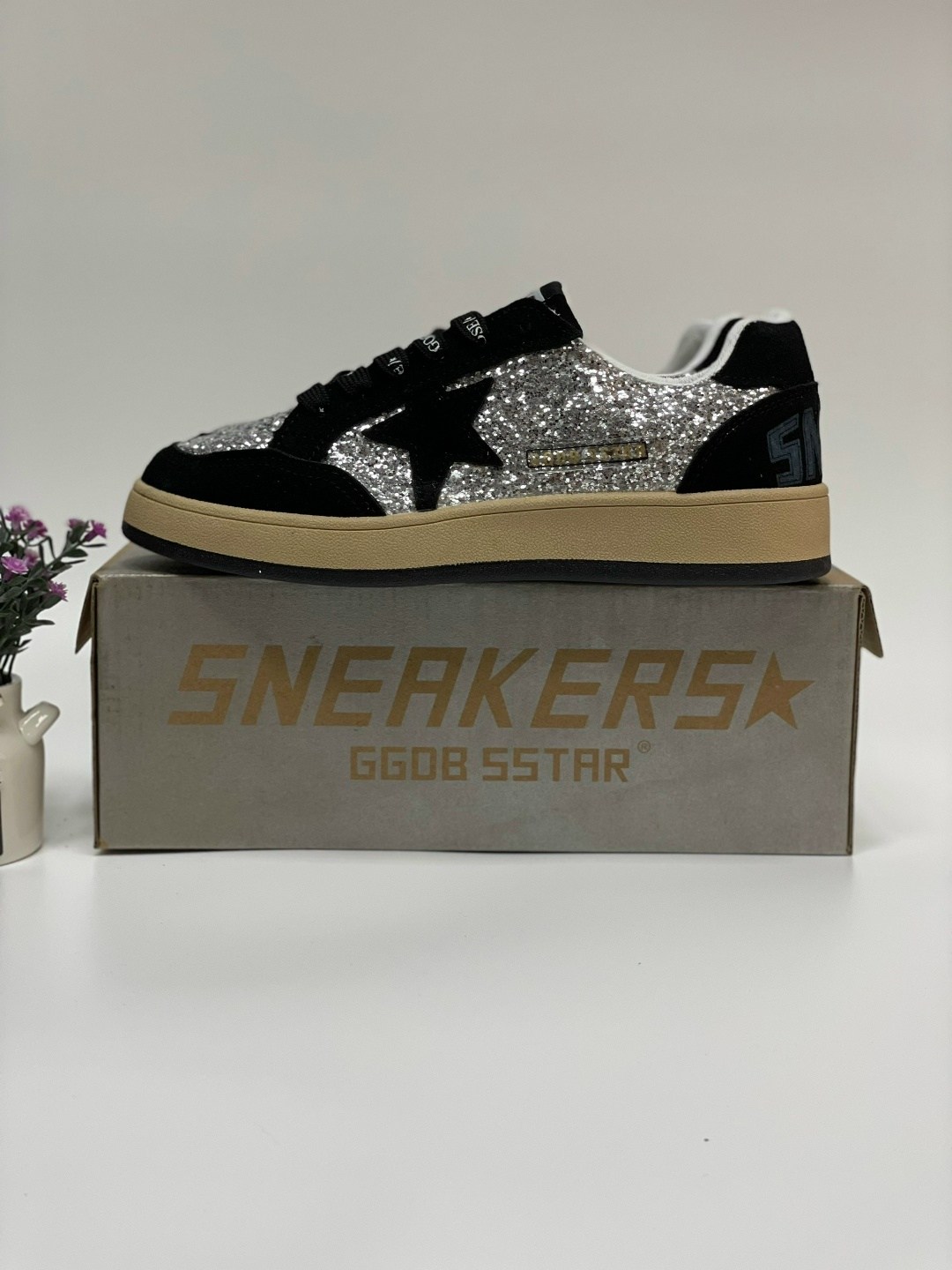 кроссовки golden goose с пайетками на платформе,,кеды golden goose, женская,golden goose кроссовки