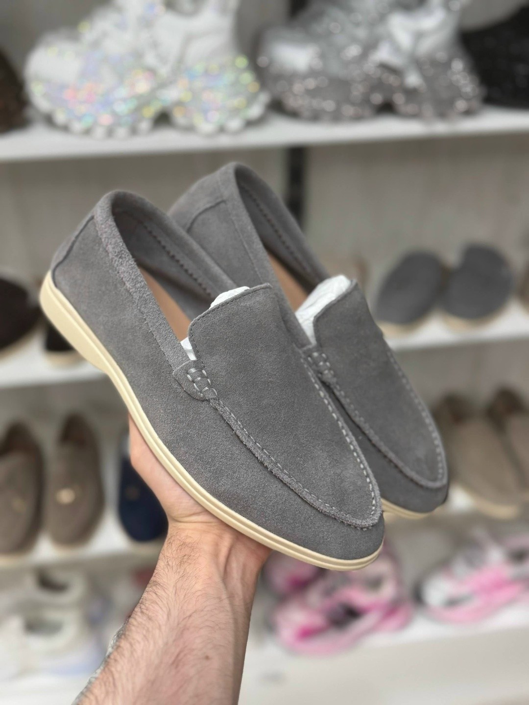 лоферы loro piana мужские,,лоферы loro piana,roberto serpentini,лоферы из натуральной замши loro piana