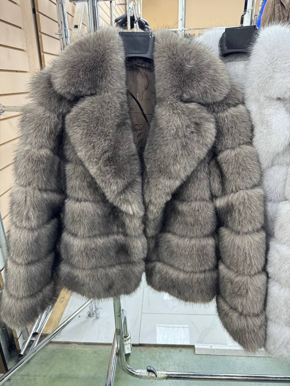 шуба из песца,шуба (песец),шуба автоледи песец колотый лед,шуба из меха песца,шубка из песца