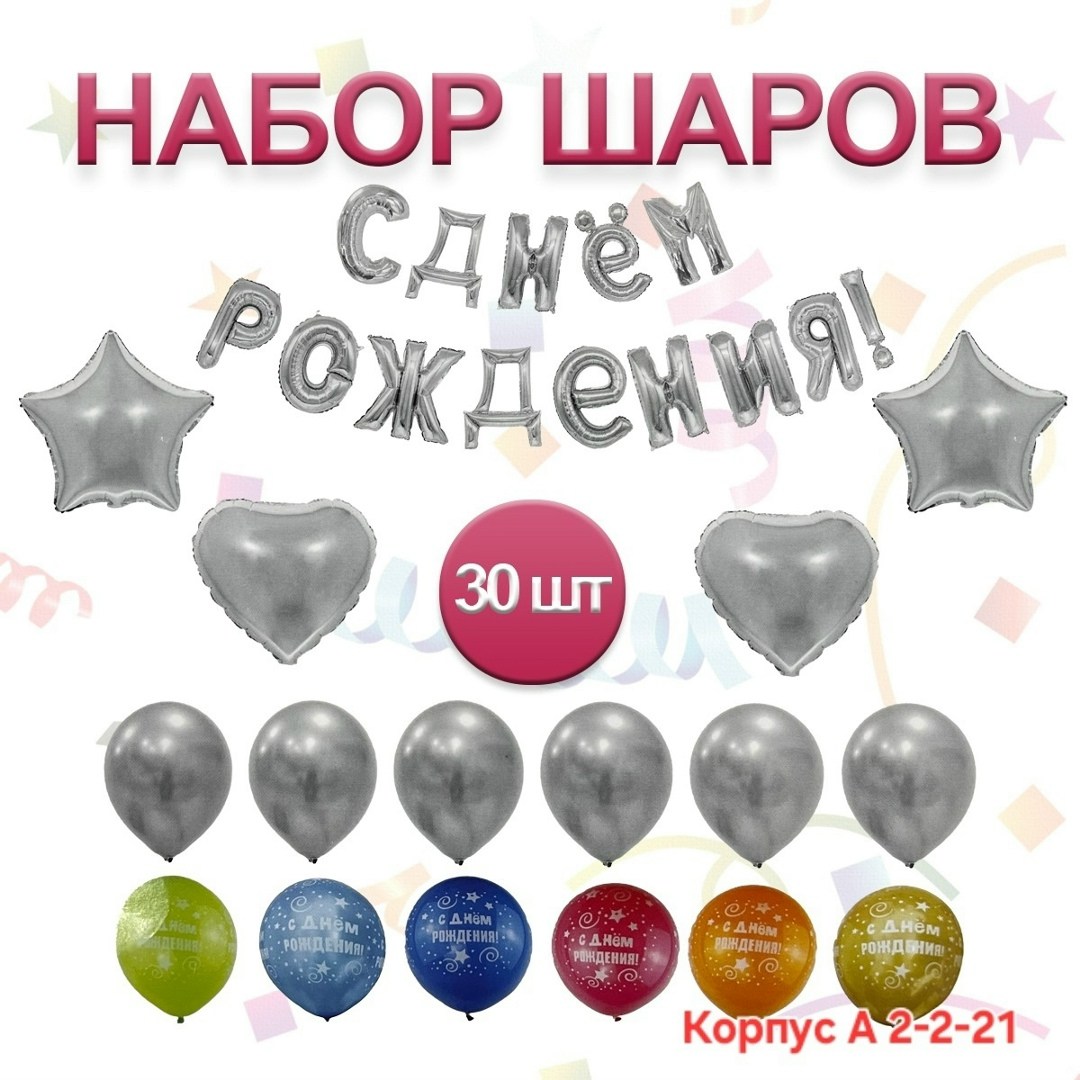 набор шаров на день рождение,набор воздушных шаров с днём рождения,шар фольгированный с днем рождения,набор воздушных шариков с днем рождения,шарики для праздника