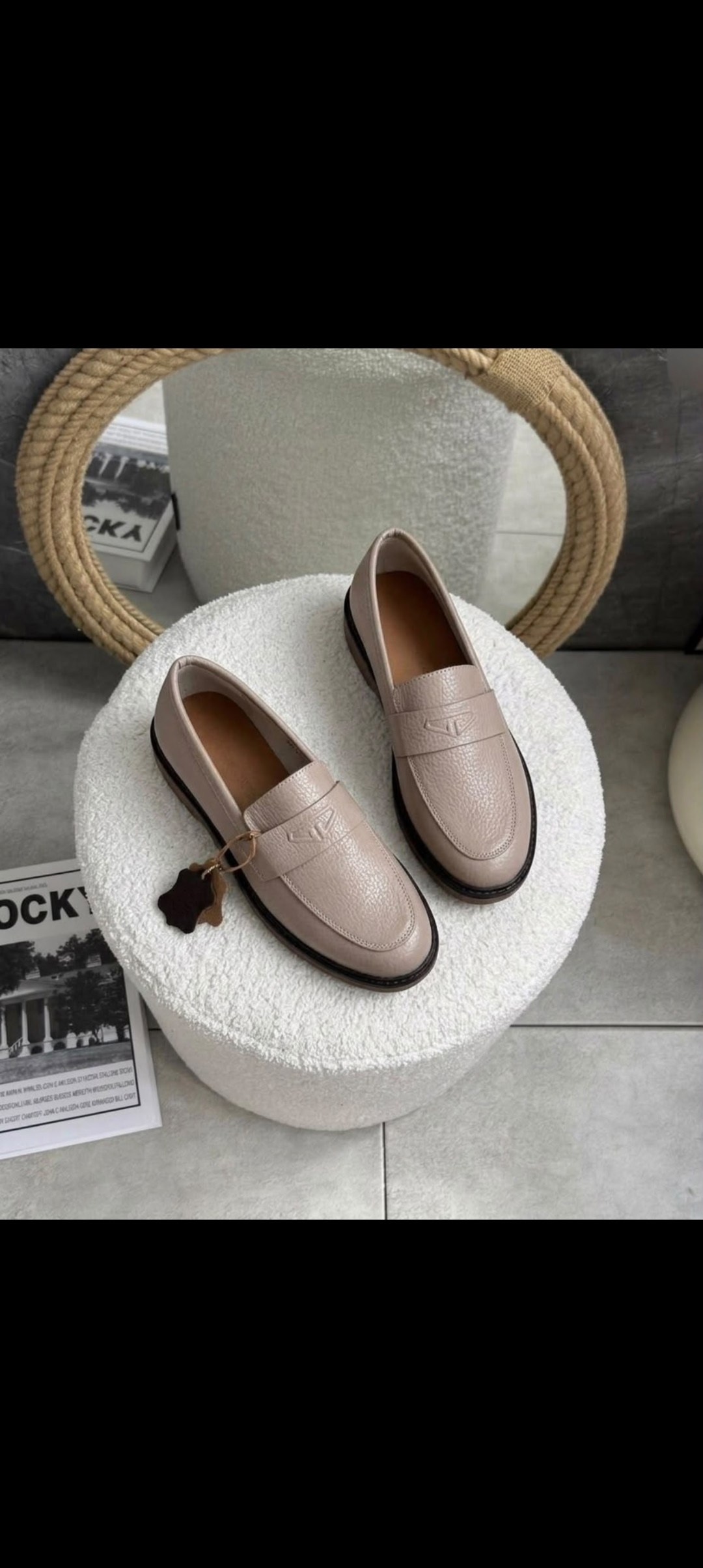 лоферы loro piana женские,,лоферы женские,лоферы женскиe из натуральной кожи,лоферы женские пудровые