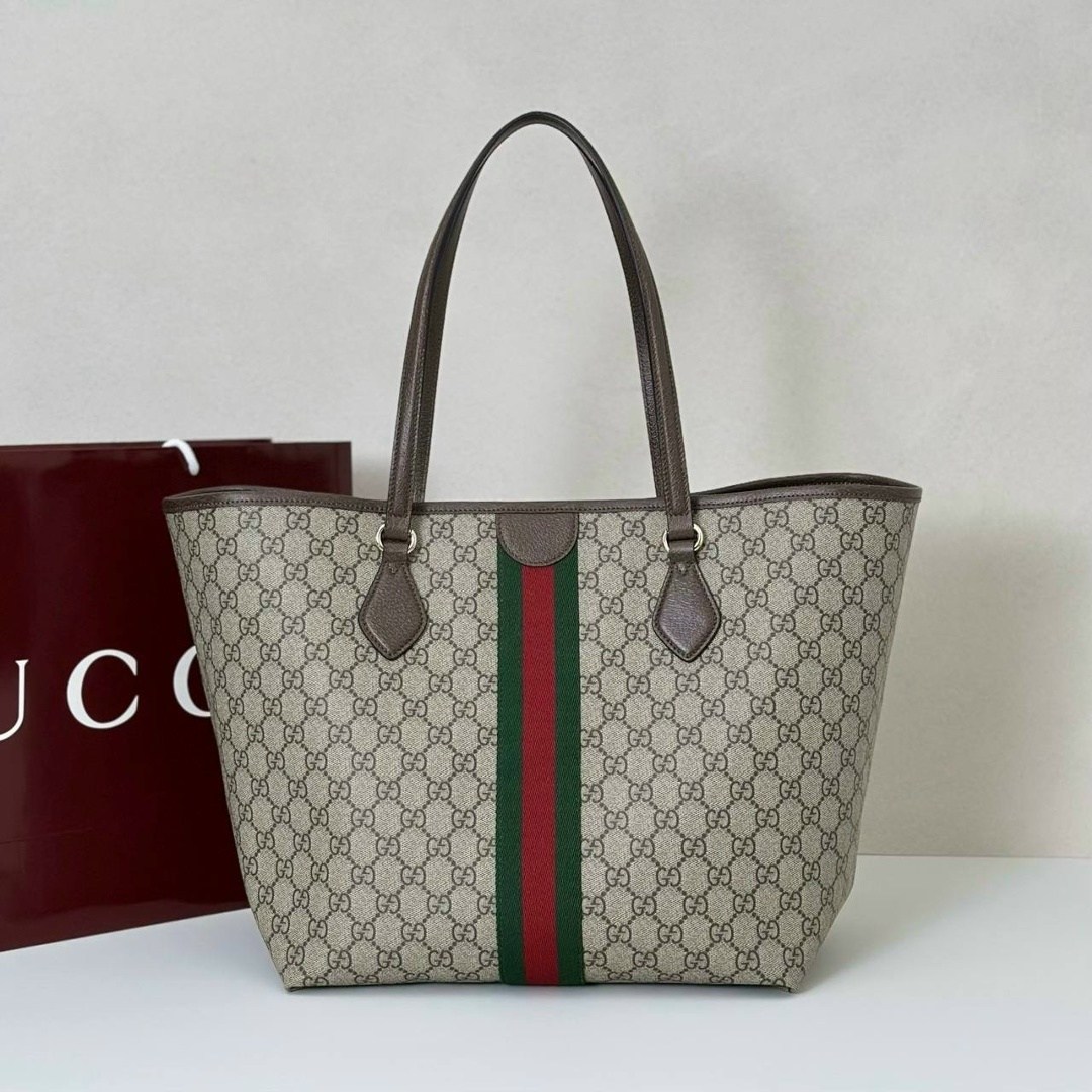 сумка-шоппер gucci ophidia gg medium,сумка gucci,женская сумка gucci,женская сумка большой вместимости gucci ophidia tote 38cm,сумка тоут gucci