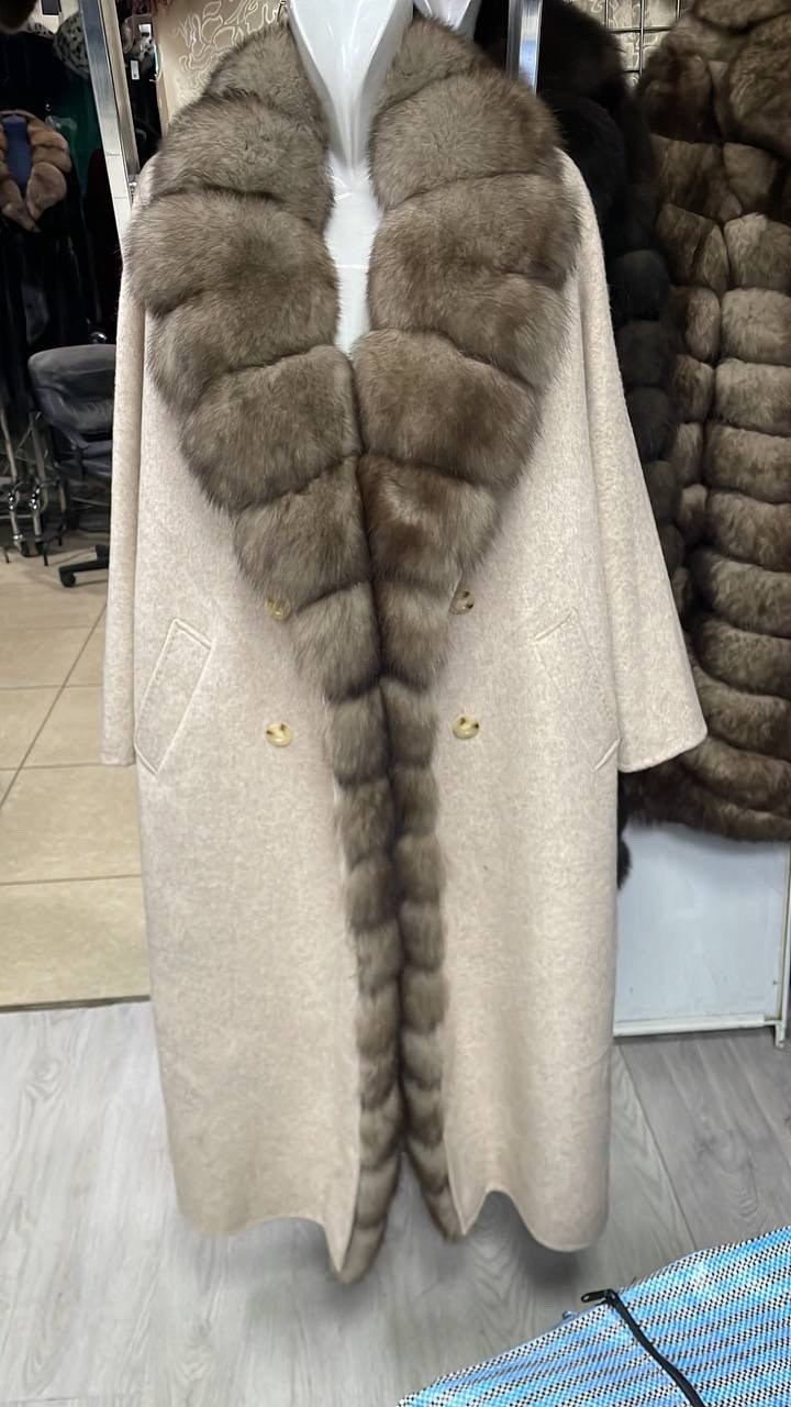 пальто с мехом,пальто с соболем,пальто с натуральным мехом northfox,пальто с мехом соболя,пальто с мехом куницы