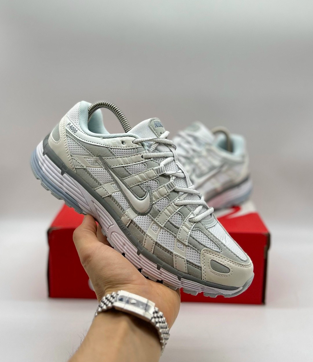 кроссовки nike p-6000,кроссовки p-6000 'summit white pure platinum' nike,кроссовки nike,женские кроссовки nike p-6000 цвет белый,женские кроссовки nike