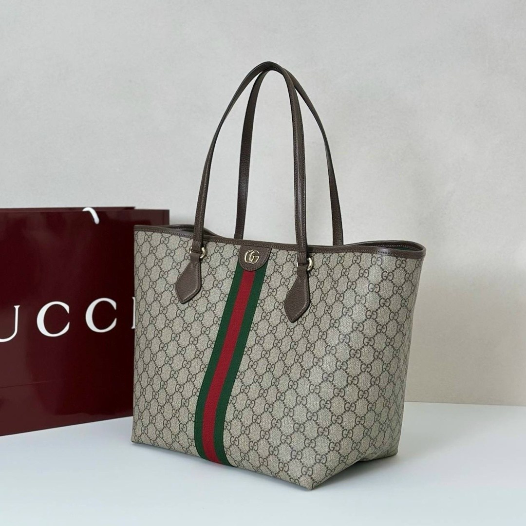 сумка-шоппер gucci ophidia gg medium,сумка gucci,женская сумка gucci,женская сумка большой вместимости gucci ophidia tote 38cm,сумка тоут gucci