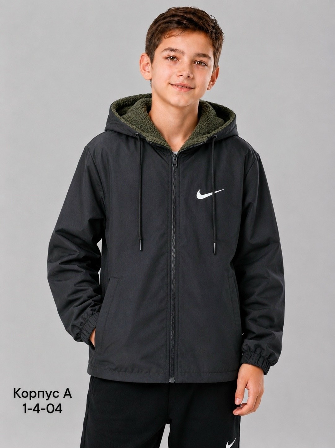 демисезонная куртка nike,детская куртка nike,в толстовке найк черного цвета,куртка,куртка найк