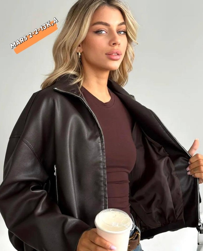 стильная куртка,куртка бомбер,косуха oversize,кожаная куртка,косуха кожаная оверсайз
