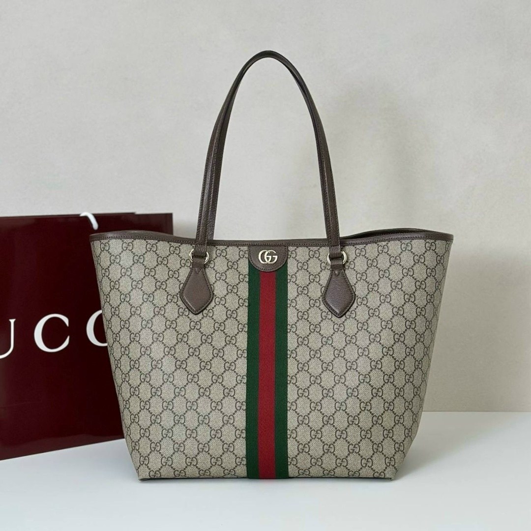 сумка-шоппер gucci ophidia gg medium,сумка gucci,женская сумка gucci,женская сумка большой вместимости gucci ophidia tote 38cm,сумка тоут gucci