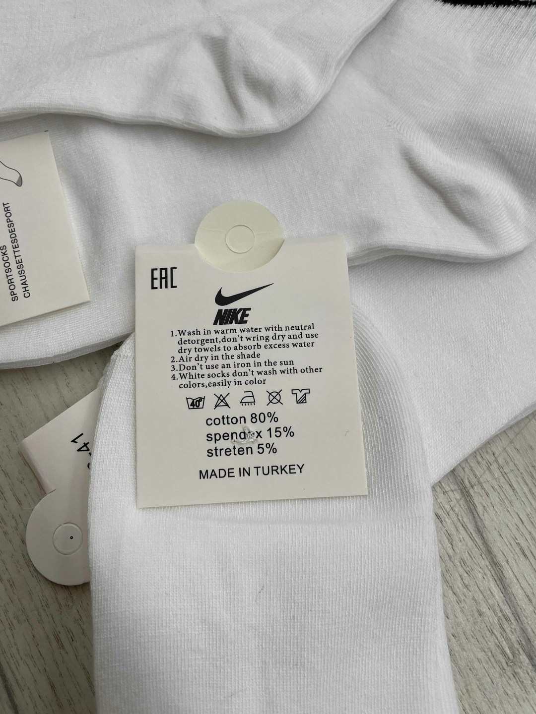 комплект носков унисекс nike sports socks белых,носки nike белые,носки nike высокие,носки nike,мужские носки nike