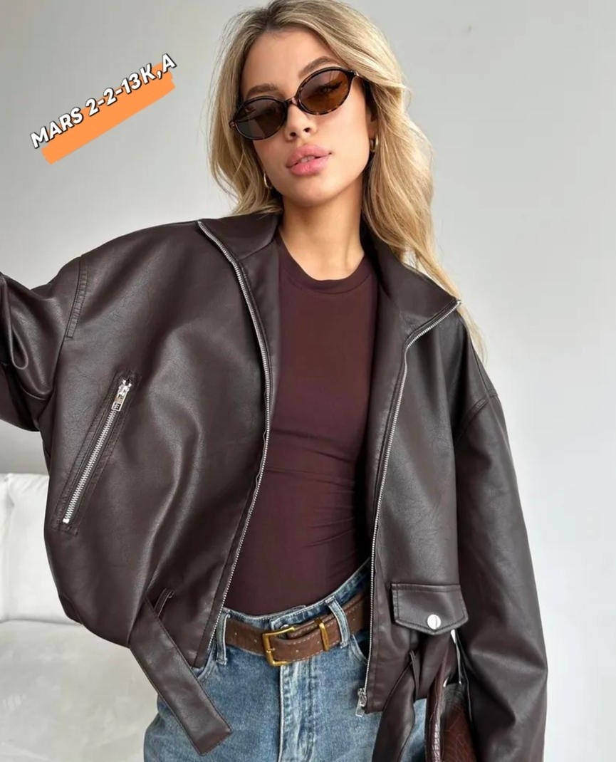 стильная куртка,куртка бомбер,косуха oversize,кожаная куртка,косуха кожаная оверсайз