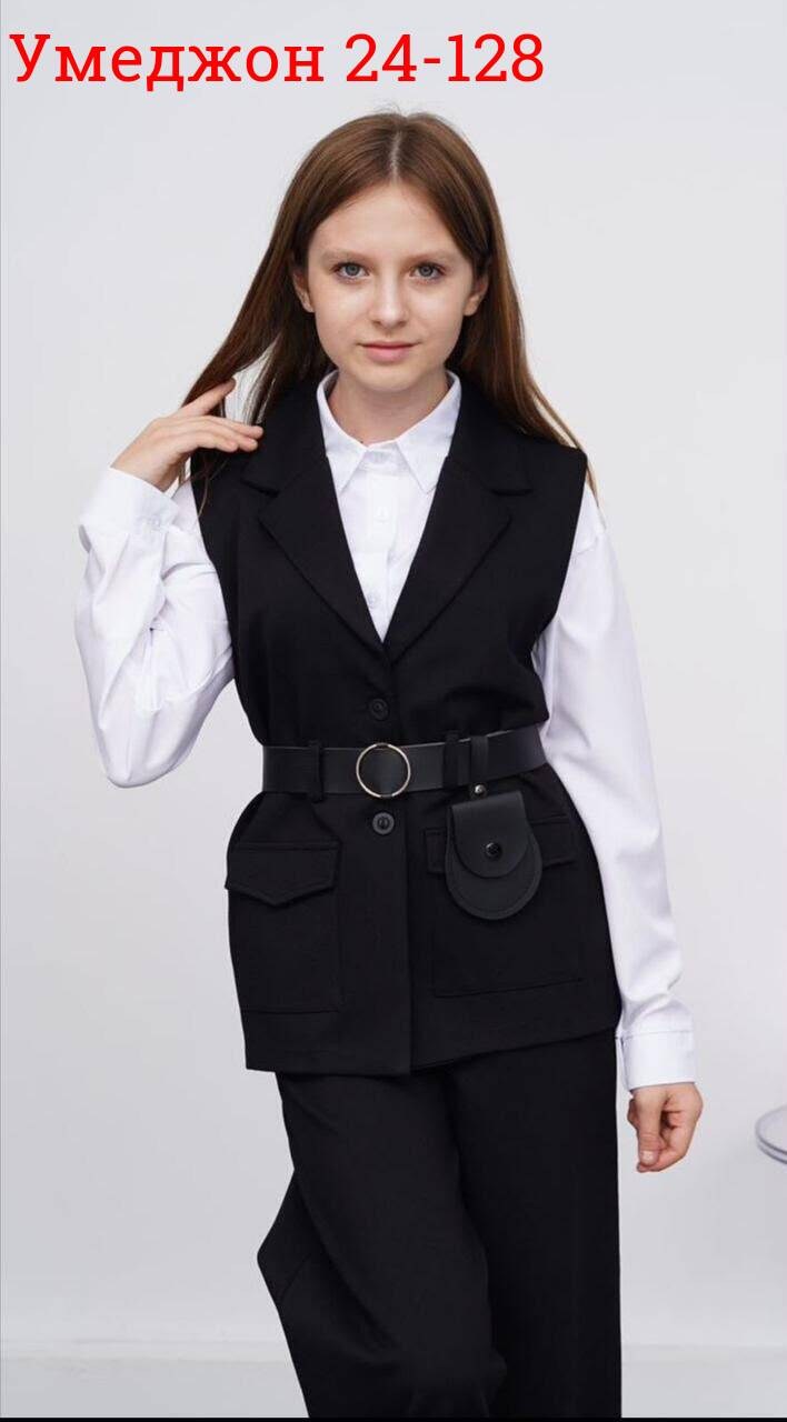 школьный костюм двойка с брюками палаццо и жилетом sheng yuan fashion,брючный школьный костюм с жилетом blacknina,костюм брючный школьная форма для девочки payan,костюм школьный брючный с жилетом jute