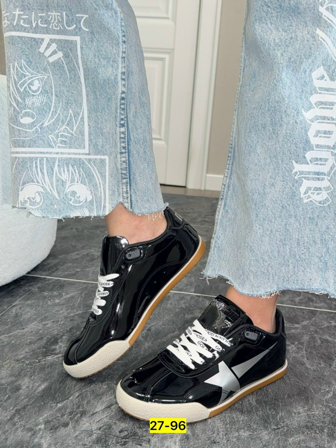 кроссовки golden goose,,кеды golden goose,лакированные кроссовки,кроссовки со звездами