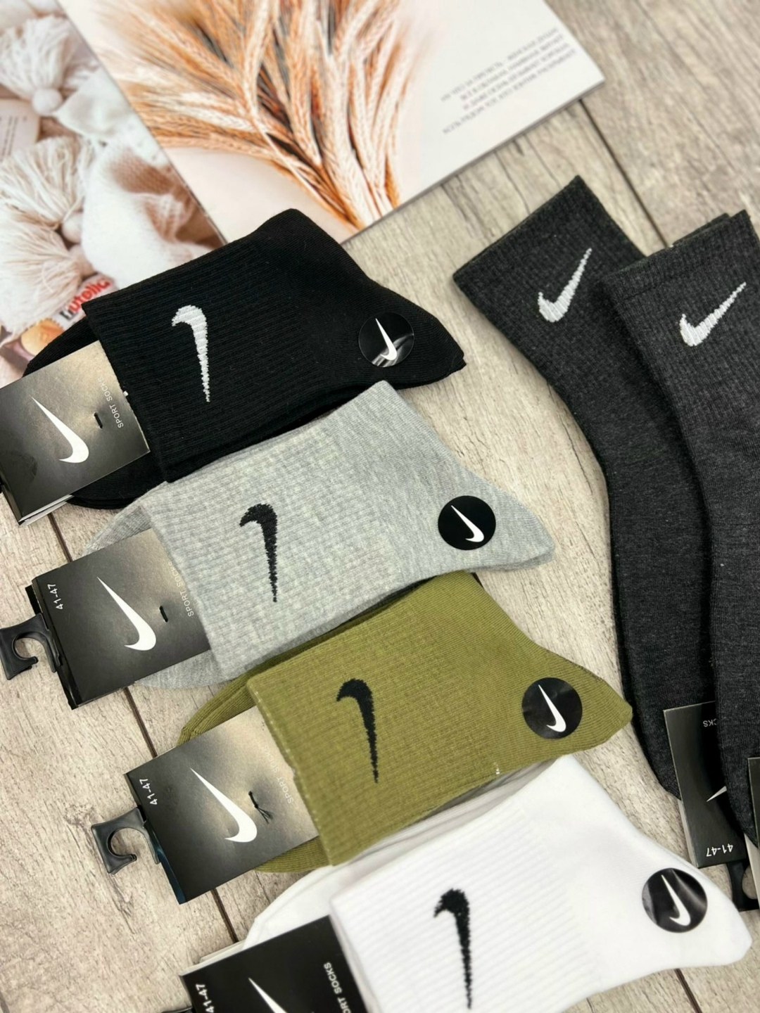 носки мужское,комплект носки мужские,носки мужские 10 пар nike,мужские носки nike 41-47 набор 10 пар,носки
