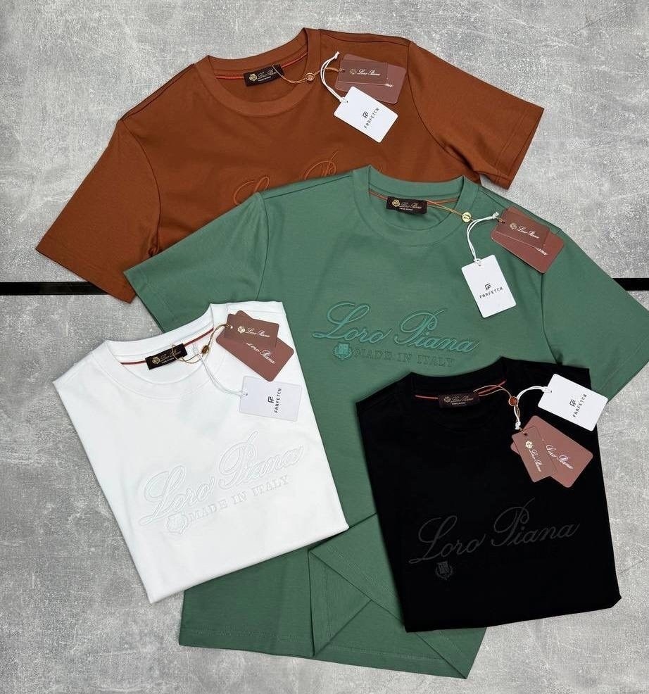 футболка loro piana,мужская футболка,футболка,футболки для мужчин,мужская футболка белая
