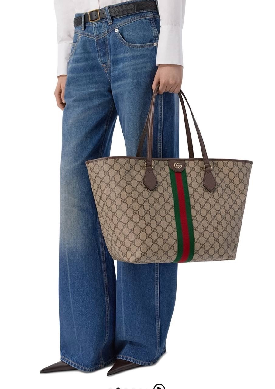 сумка-шоппер gucci ophidia gg medium,сумка gucci,женская сумка gucci,женская сумка большой вместимости gucci ophidia tote 38cm,сумка тоут gucci