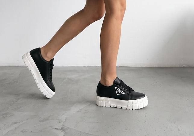 ,женские кроссовки,platform sneakers,кроссовки prada,кеды prada