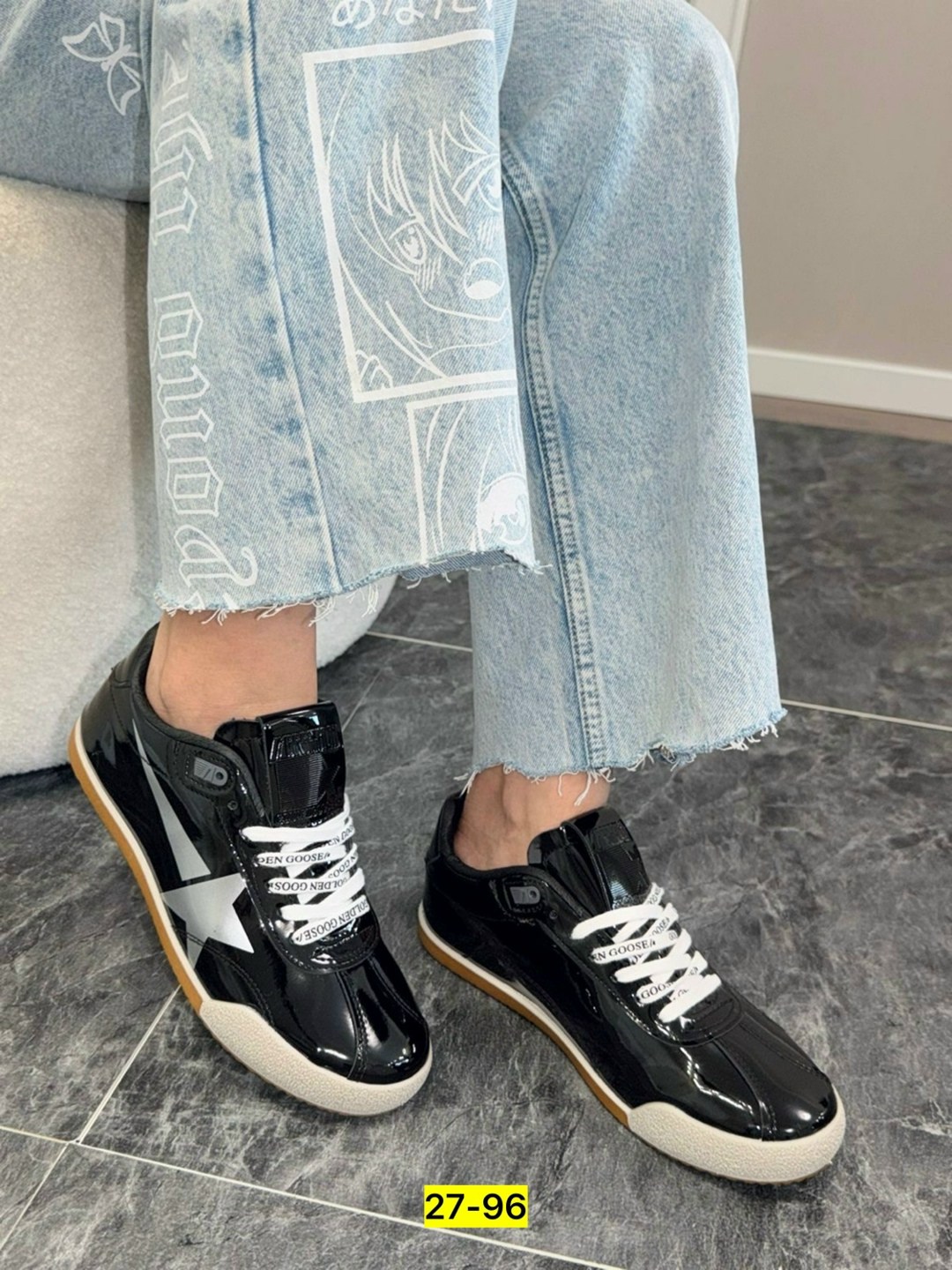 кроссовки golden goose,,кеды golden goose,лакированные кроссовки,кроссовки со звездами