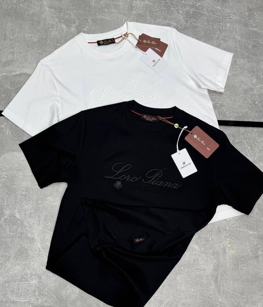 футболка loro piana,мужская футболка,футболка,футболки для мужчин,мужская футболка белая