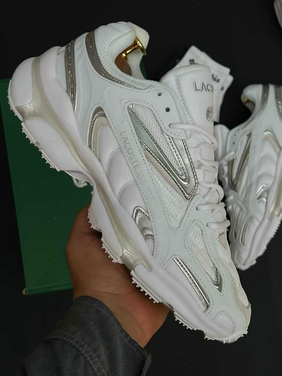 кроссовки lacoste,lacoste мужские кроссовки,мужские кроссовки 2k24 белого цвета lacoste,женские кроссовки lacoste l003 2k24 цвет белый размер 38 eu,мужские кроссовки lacoste l003 2k24 цвет белый разме