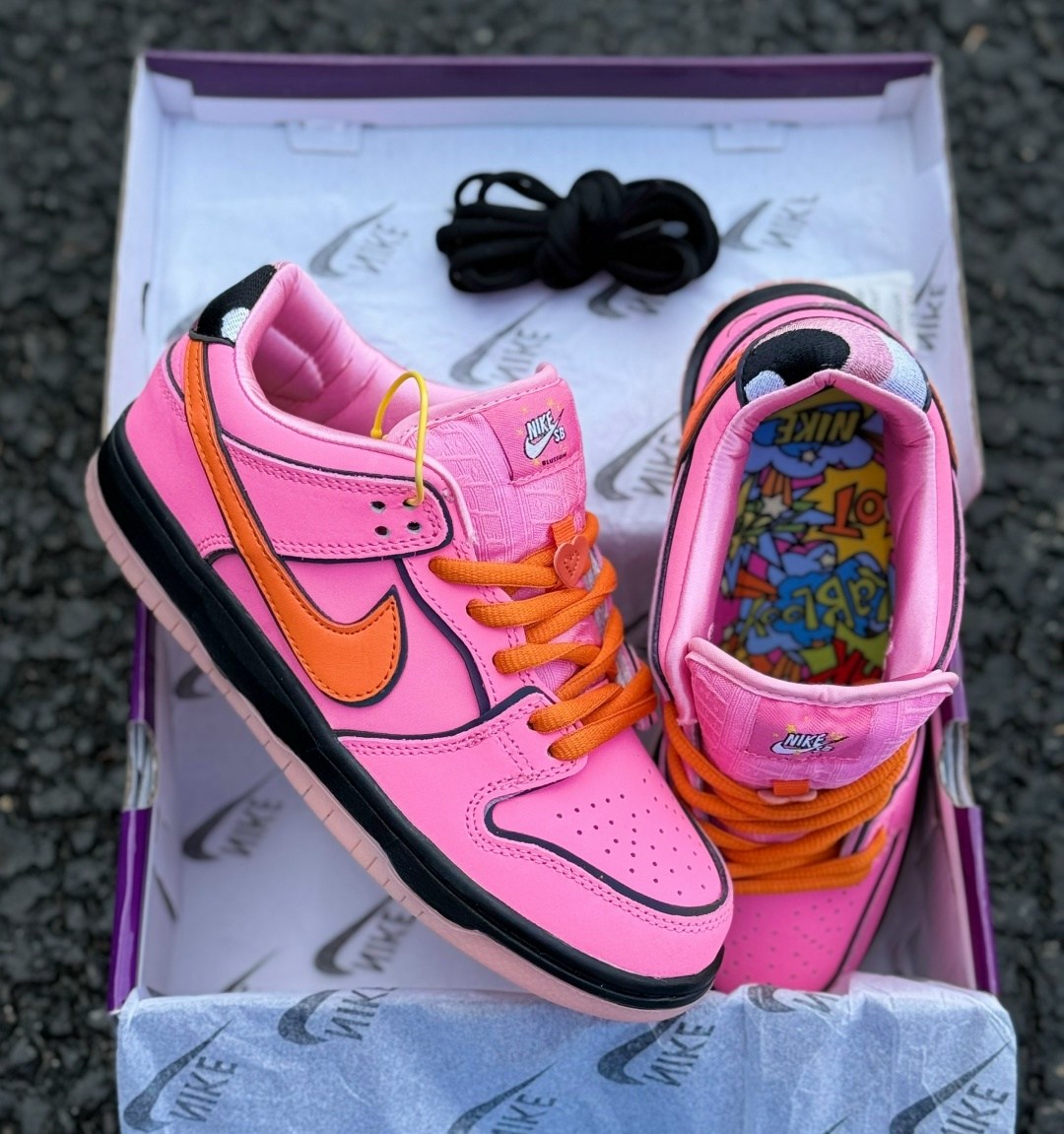 nike sb dunk low the powerpuff girls blossom,the powerpuff girls x nike sb dunk low "blossom",nike dunk low,nike sb dunk low pro,nike sb dunk low