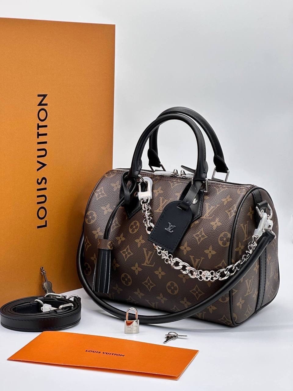 сумка женская louis vuitton,классическая сумка speedy louis vuitton с монограммой,сумка louis vuitton,louis vuitton модная сумка с замком,сумка