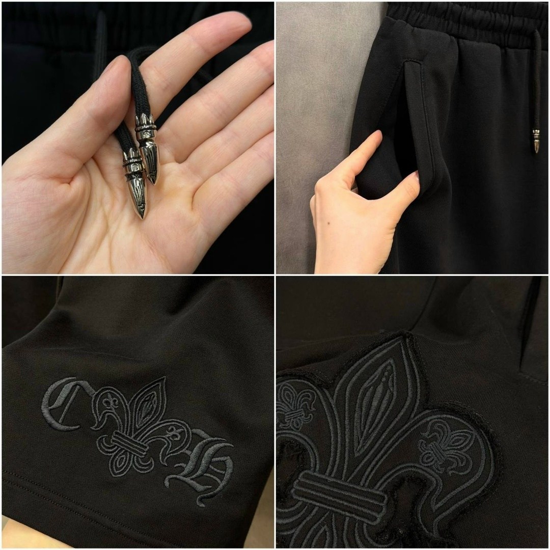 шорты chrome hearts,шорты черные,шорты повседневные,шорты мужские,шорты филипп плейн мужские