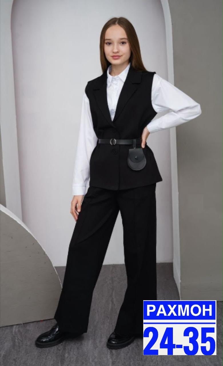 школьный брючный костюм,костюм брючный с жилетом,костюм брючный для девочки,костюм брючный школьная форма для девочки payan,костюм школьный брючный с жилетом jutetti