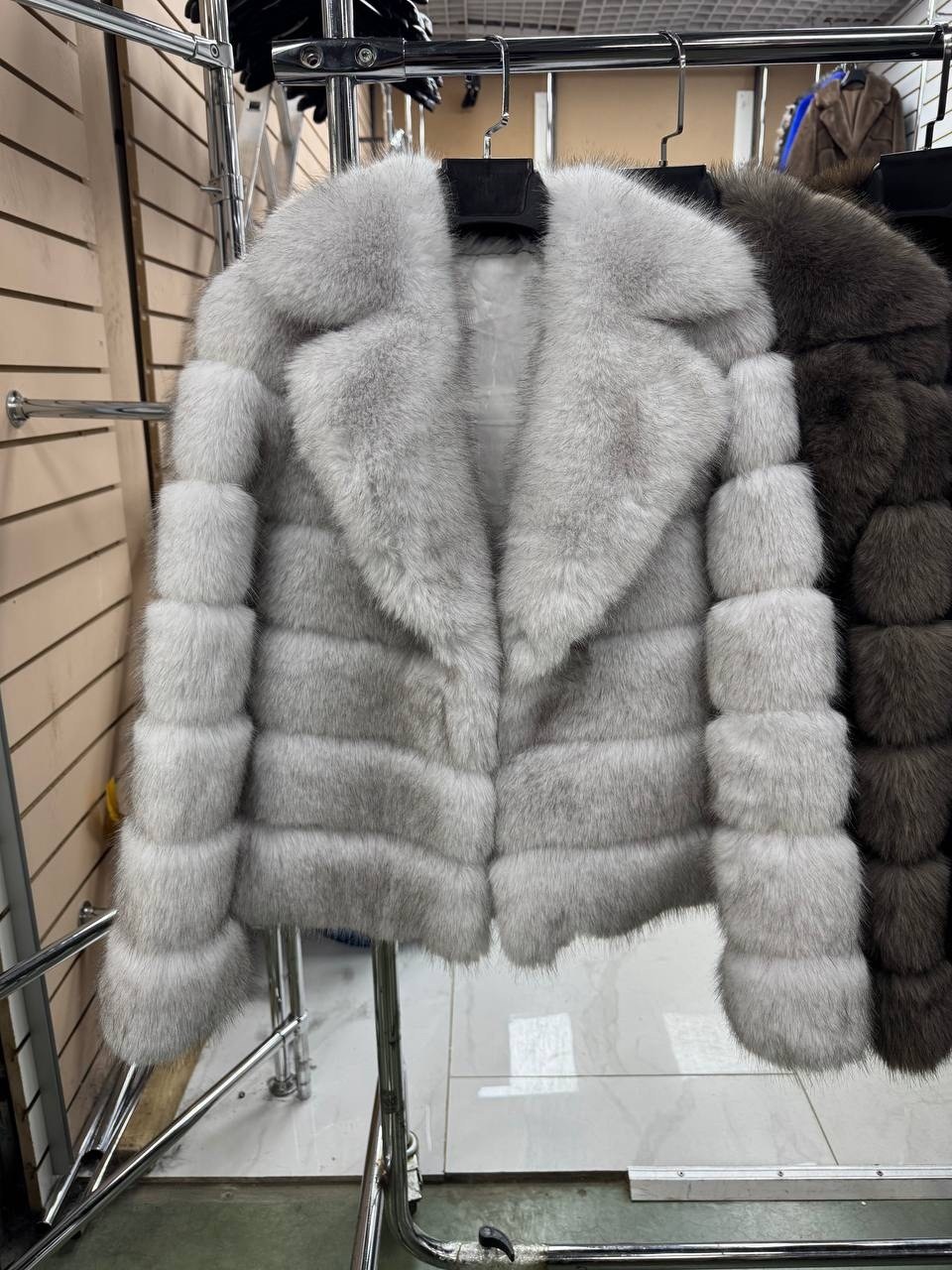 шуба из песца,шуба (песец),шуба из меха песца,шуба песец графит,шубка из песца