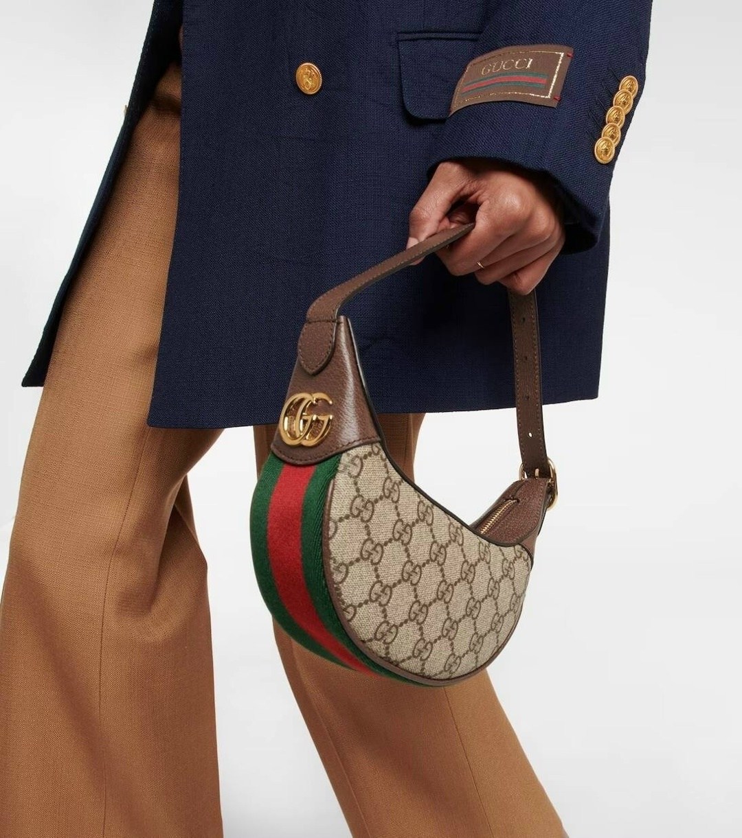 сумка gucci,сумка женская gucci,gucci сумка на плечо полумесяц,мини сумка gucci,мини сумка gucci натуральная кожа и канва