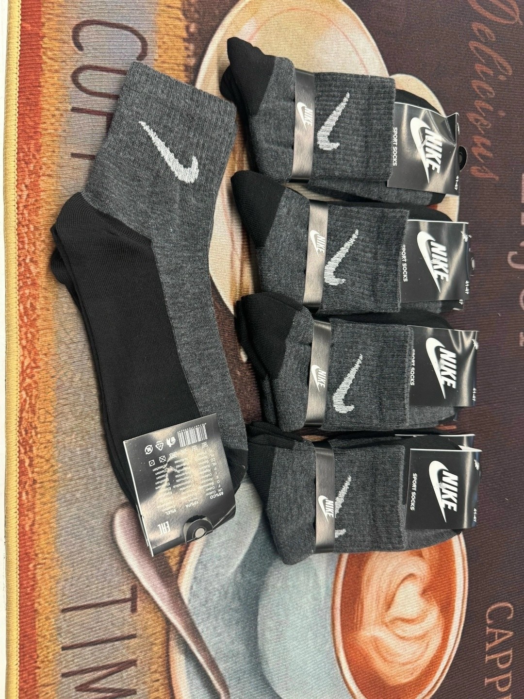 носки мужские,носки комплект,носки nike спортивные высокие набор 5 пар,носки высокие nike набор мужских носков,носки мужские 10 пар