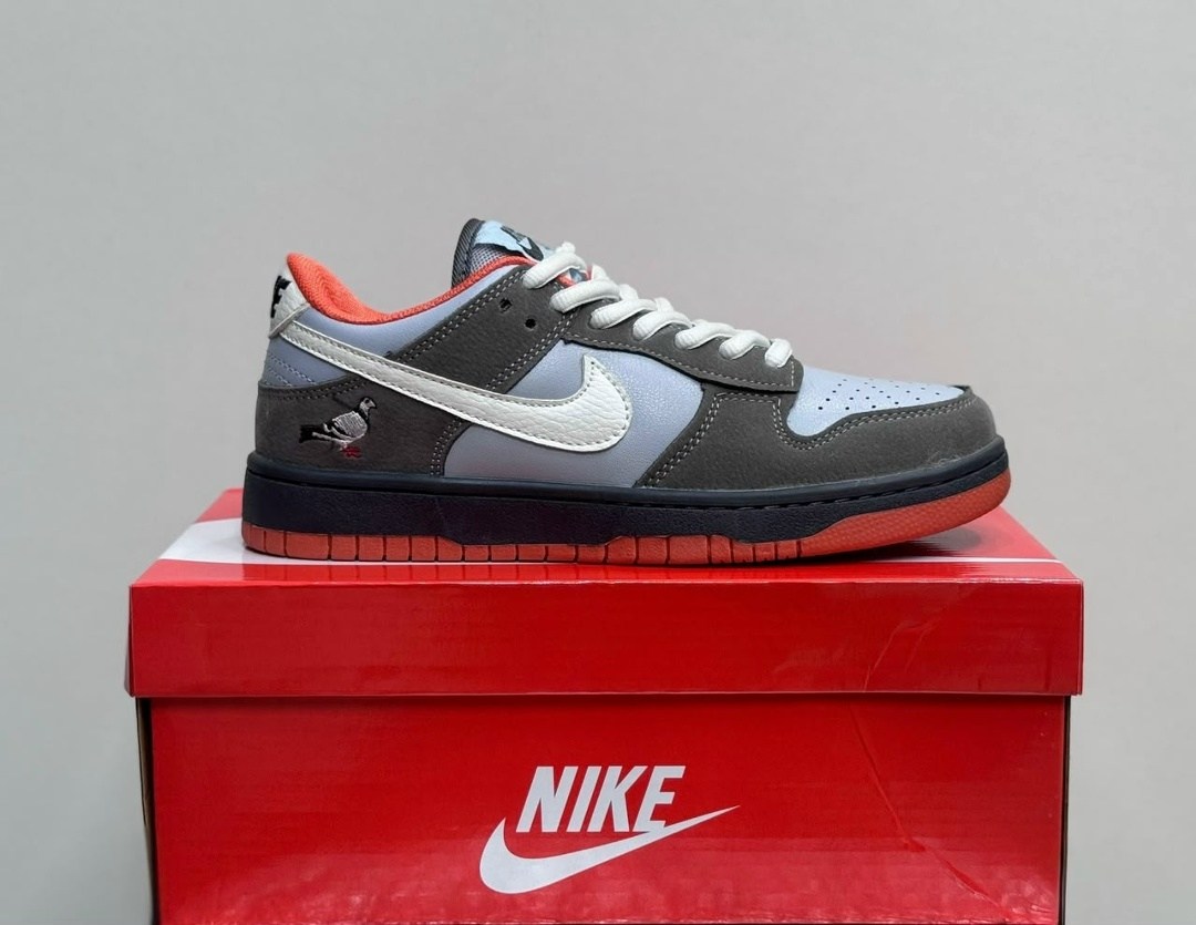 кроссовки nike dunk sb,nike dunk low,nike sb dunk low 'grey/gum',кроссовки,кроссовки nike sb dunk low wolf grey