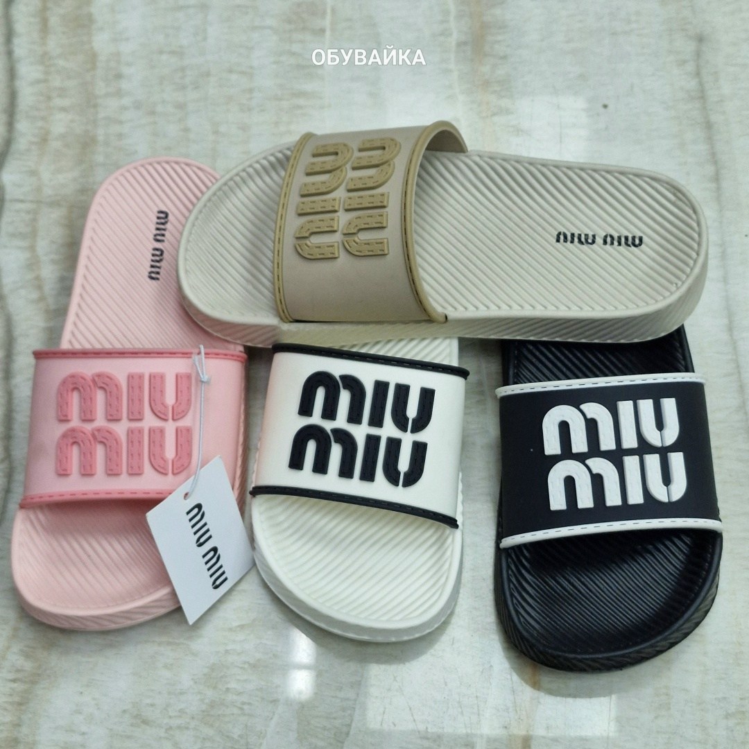 шлепанцы miu miu,женские шлепанцы,,шлепанцы модные,шлепки женские